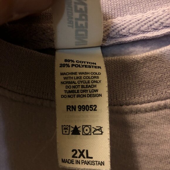 Limited Edition "Sinjin Drowning" Purple Cat Graphic Sweatshirt (Size 2XL) - Picture 4 of 5